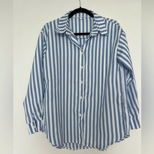 Classic blue and white striped shirt. Never worn.